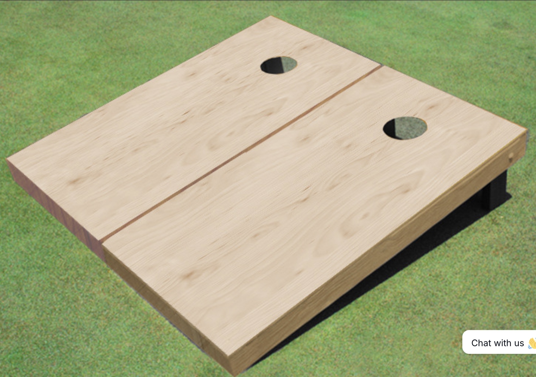 Custom cornhole board by Boards by Brown